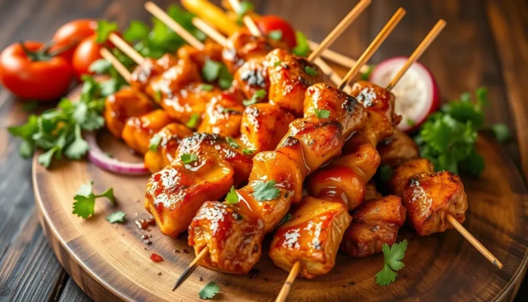 bang bang chicken skewers