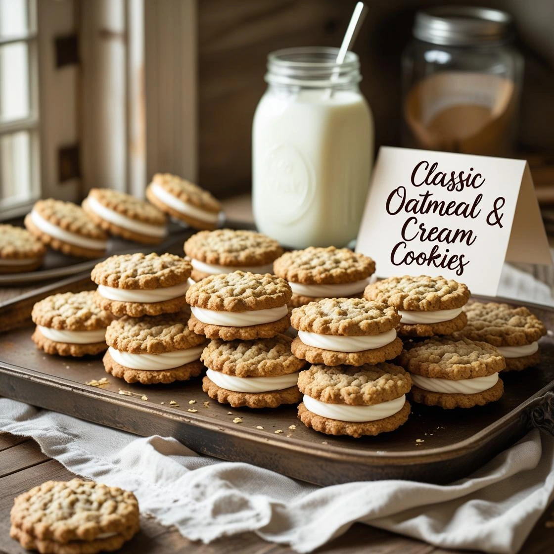 oatmeal and cream cookies