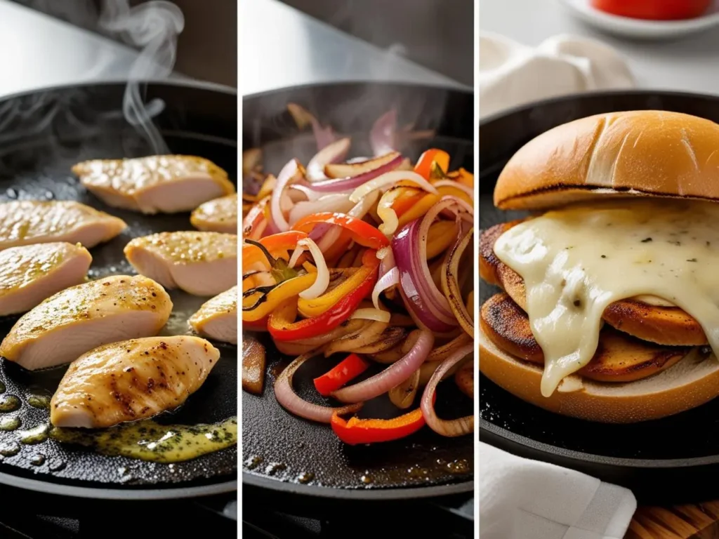 blackstone chicken cheesesteak