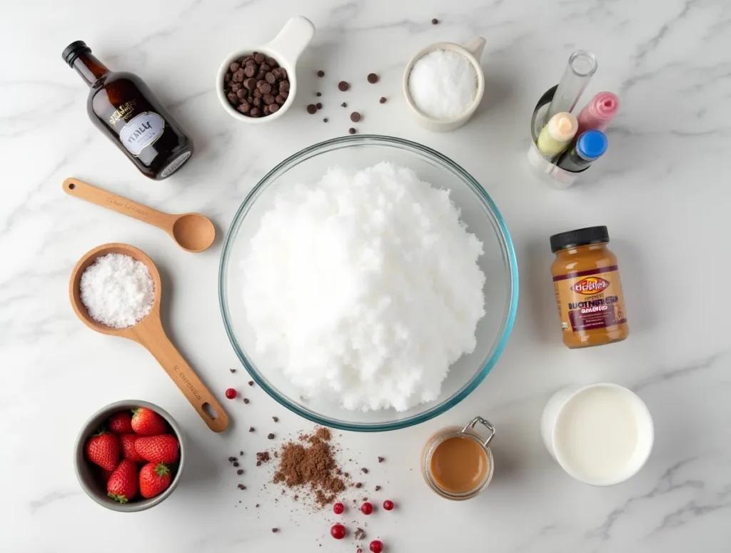 recipe for snow cream