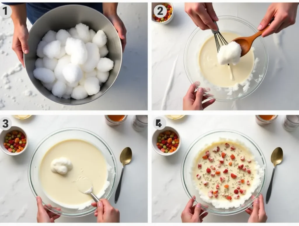 snow cream recipe with condensed milk