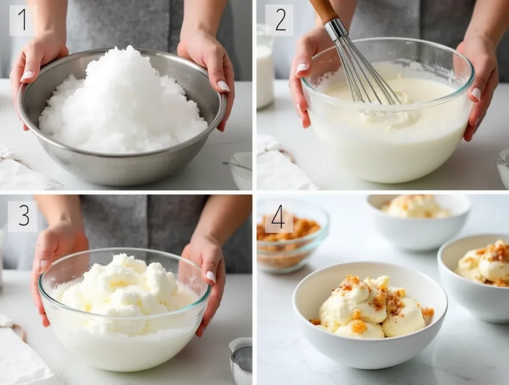 recipe for snow cream