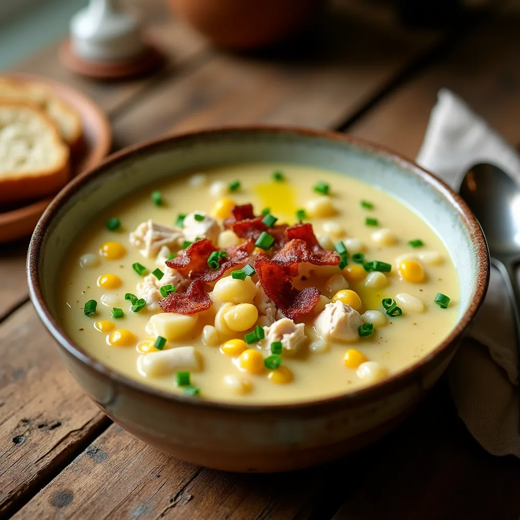 easy chicken and corn chowder
