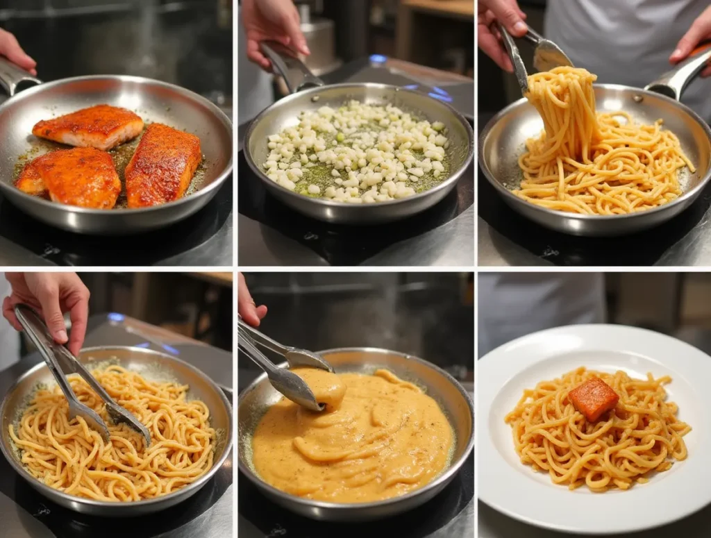 salmon linguine recipe